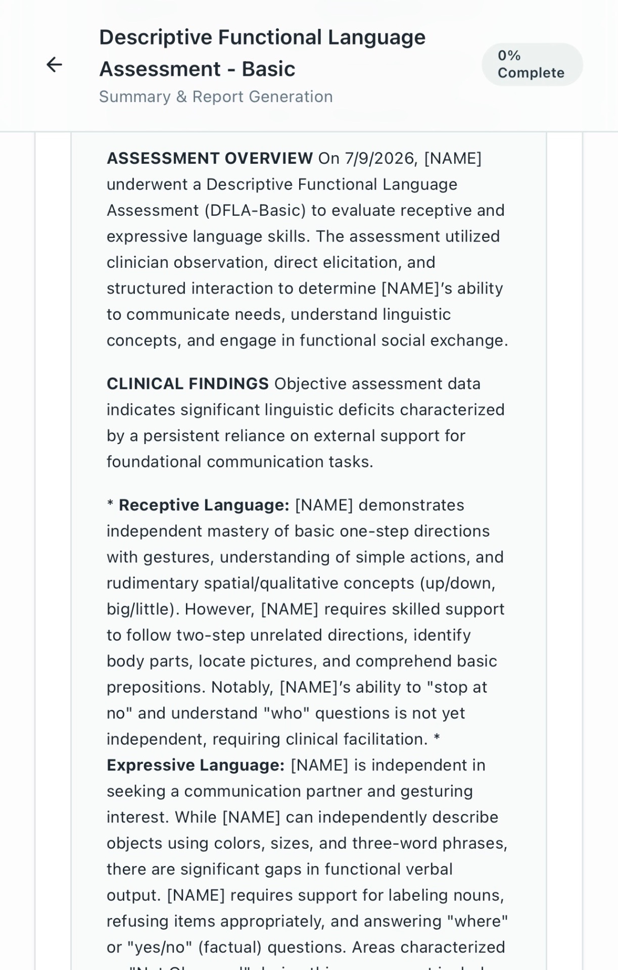 Dynamic Assessment Suite screenshot 3